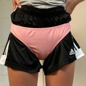 Pink bathing suit bottoms